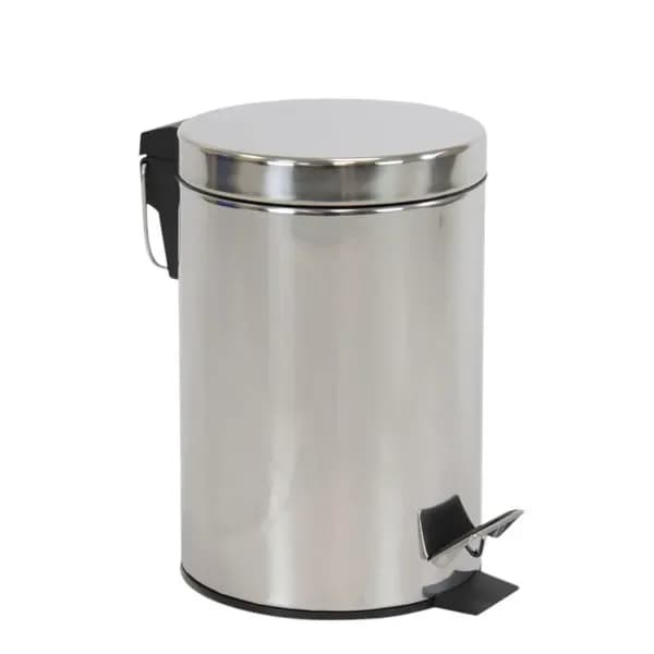 Lixeira inox com pedal · 3 litros