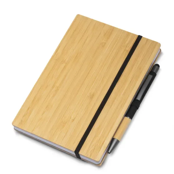 Caderno de anotações em bambu