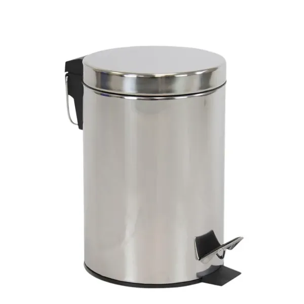 Lixeira inox com pedal · 3 litros